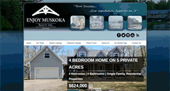 Desktop Screenshot of enjoymuskoka.com