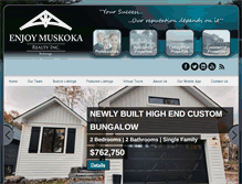 Tablet Screenshot of enjoymuskoka.com